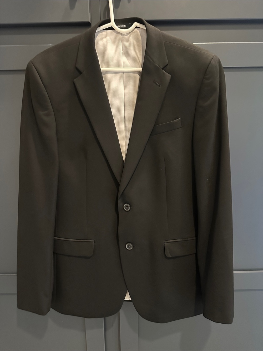 Egara Black Two-Button Sport Coat